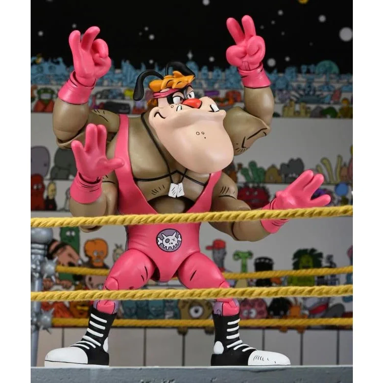 Teenage Mutant Ninja Turtles Adventures Stump Wrestling Cryin' Houn' (Archie Comics) Action Figure - NECA - Image 6