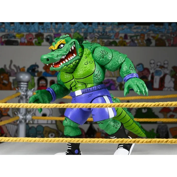 Teenage Mutant Ninja Turtles Adventures Stump Wrestling Leatherhead (Archie Comics) Action Figure - NECA - Image 3