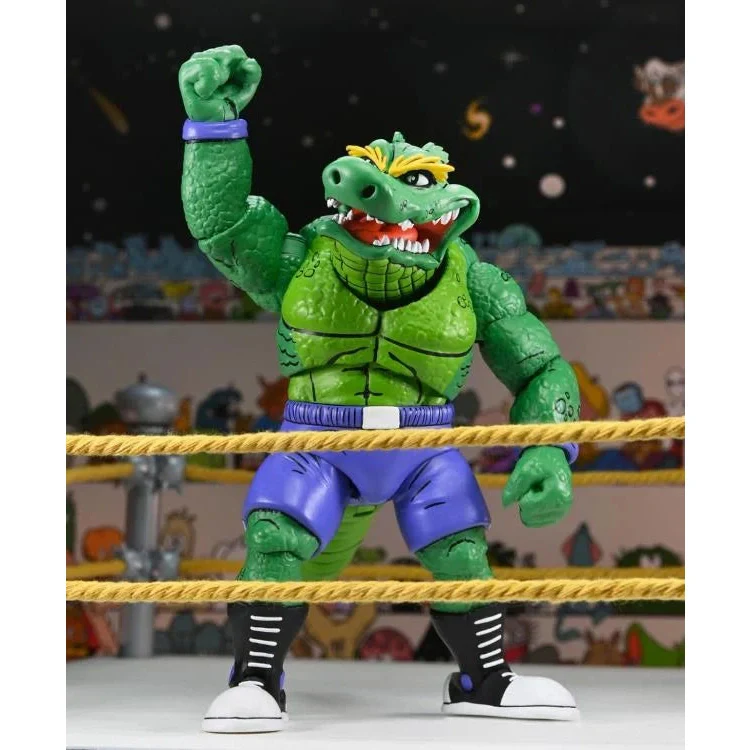 Teenage Mutant Ninja Turtles Adventures Stump Wrestling Leatherhead (Archie Comics) Action Figure - NECA - Image 7