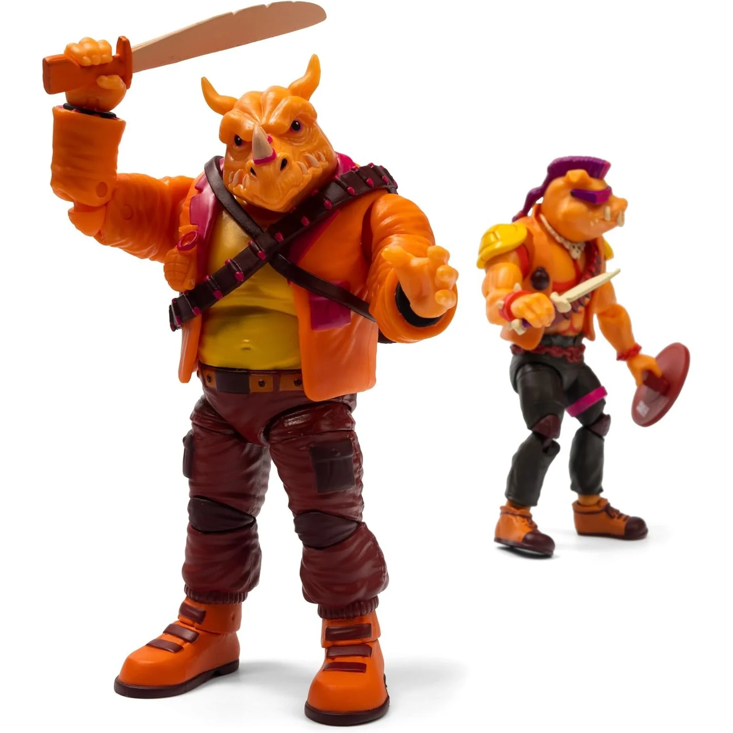 Teenage Mutant Ninja Turtles: Turtles in Time Arcade Bebop & Rocksteady Action Figure Set (2-Pack) - The Loyal Subjects (BST AXN San Diego Exclusive, Limited Edition: 3000) - Image 2
