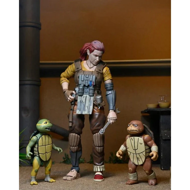Teenage Mutant Ninja Turtles: The Last Ronin The Lost Years Grammy April with Baby Yi & Moja Action Figure Set - NECA - Image 4