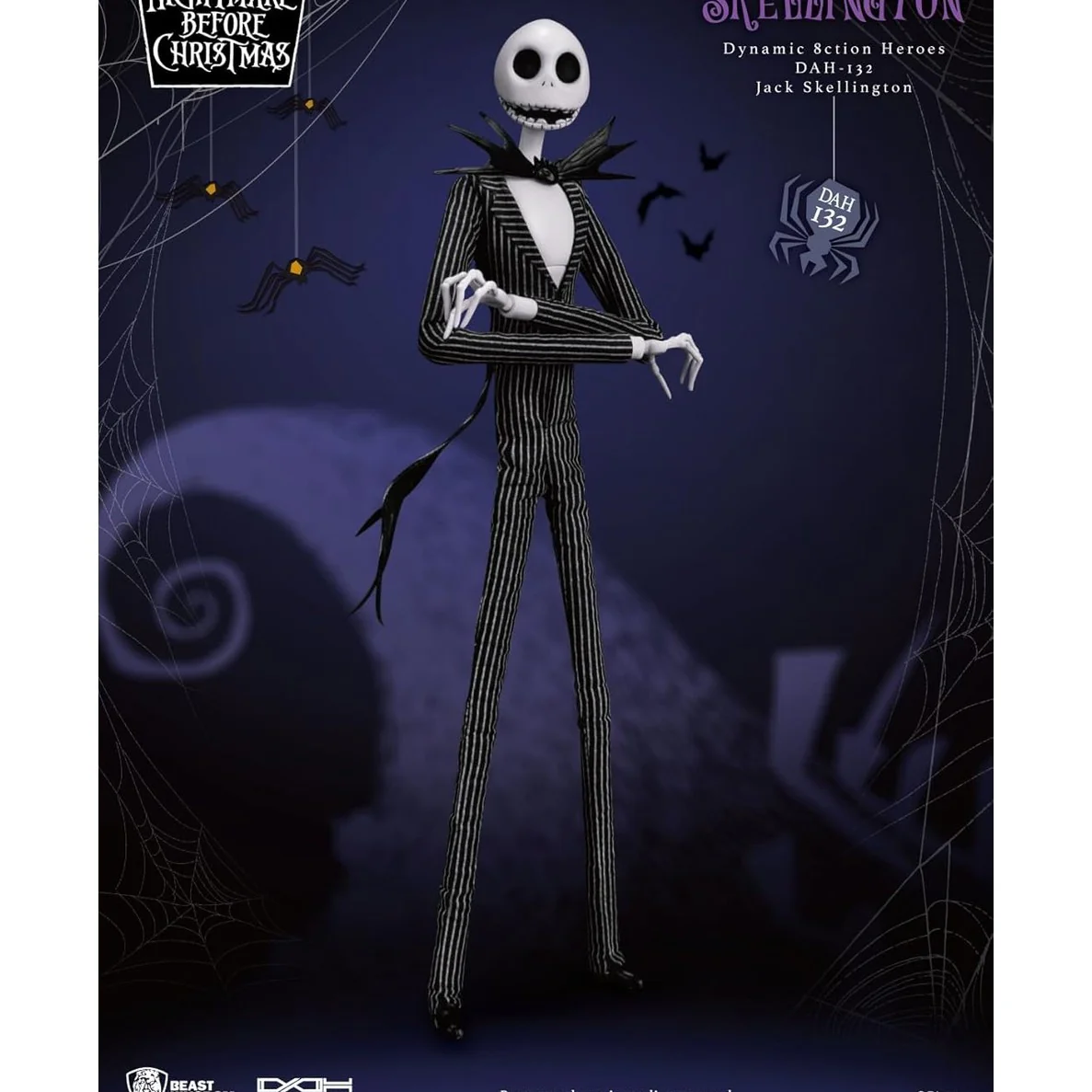The Nightmare Before Christmas Jack Skellington Action Figure - Beast Kingdom - Dynamic 8ction Heroes (DAH-132) - Image 13