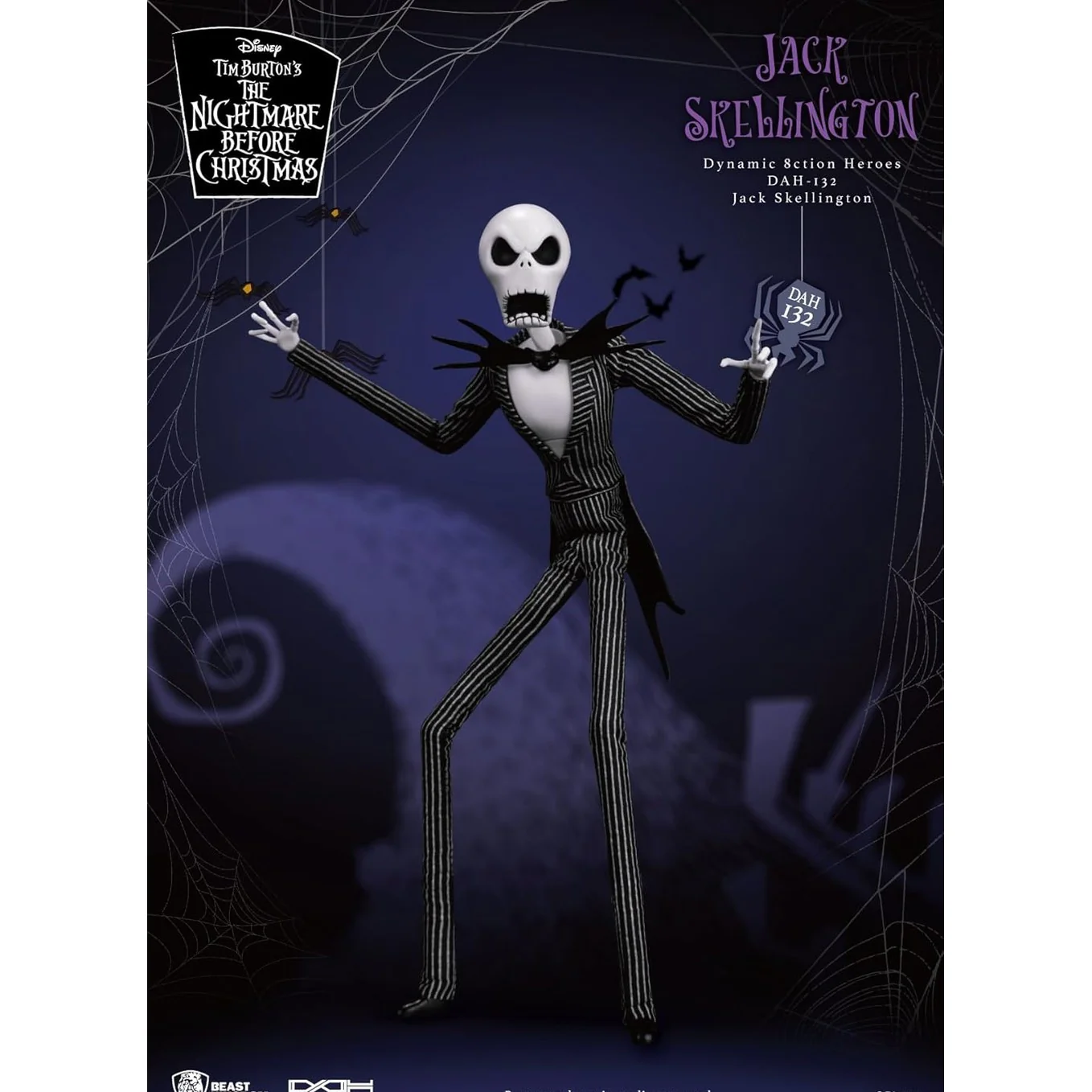 The Nightmare Before Christmas Jack Skellington Action Figure - Beast Kingdom - Dynamic 8ction Heroes (DAH-132) - Image 2