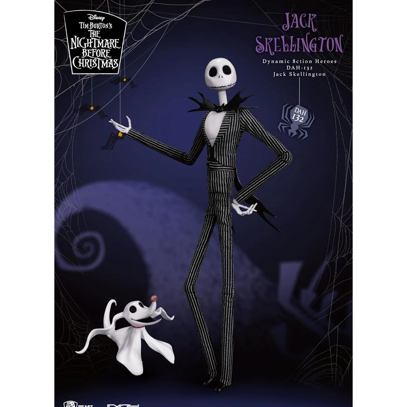The Nightmare Before Christmas Jack Skellington Action Figure - Beast Kingdom - Dynamic 8ction Heroes (DAH-132) - Image 3