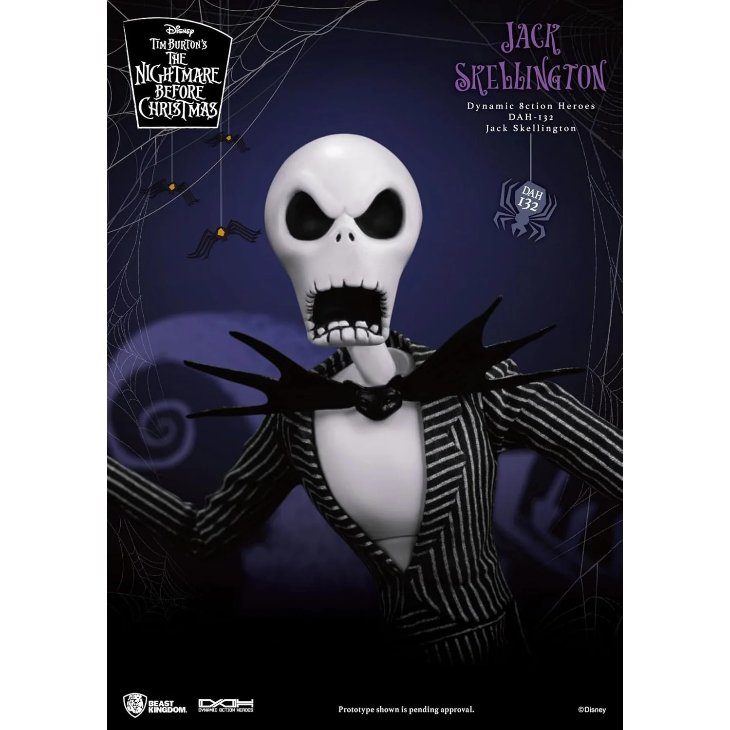 The Nightmare Before Christmas Jack Skellington Action Figure - Beast Kingdom - Dynamic 8ction Heroes (DAH-132) - Image 6