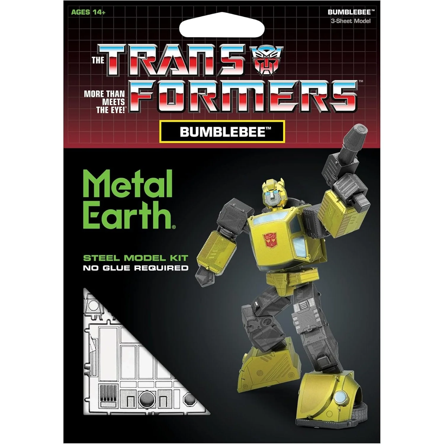 Transformers Bumblebee (Color Ver.) 3D Steel Model Kit - Fascinations - Metal Earth - Image 6