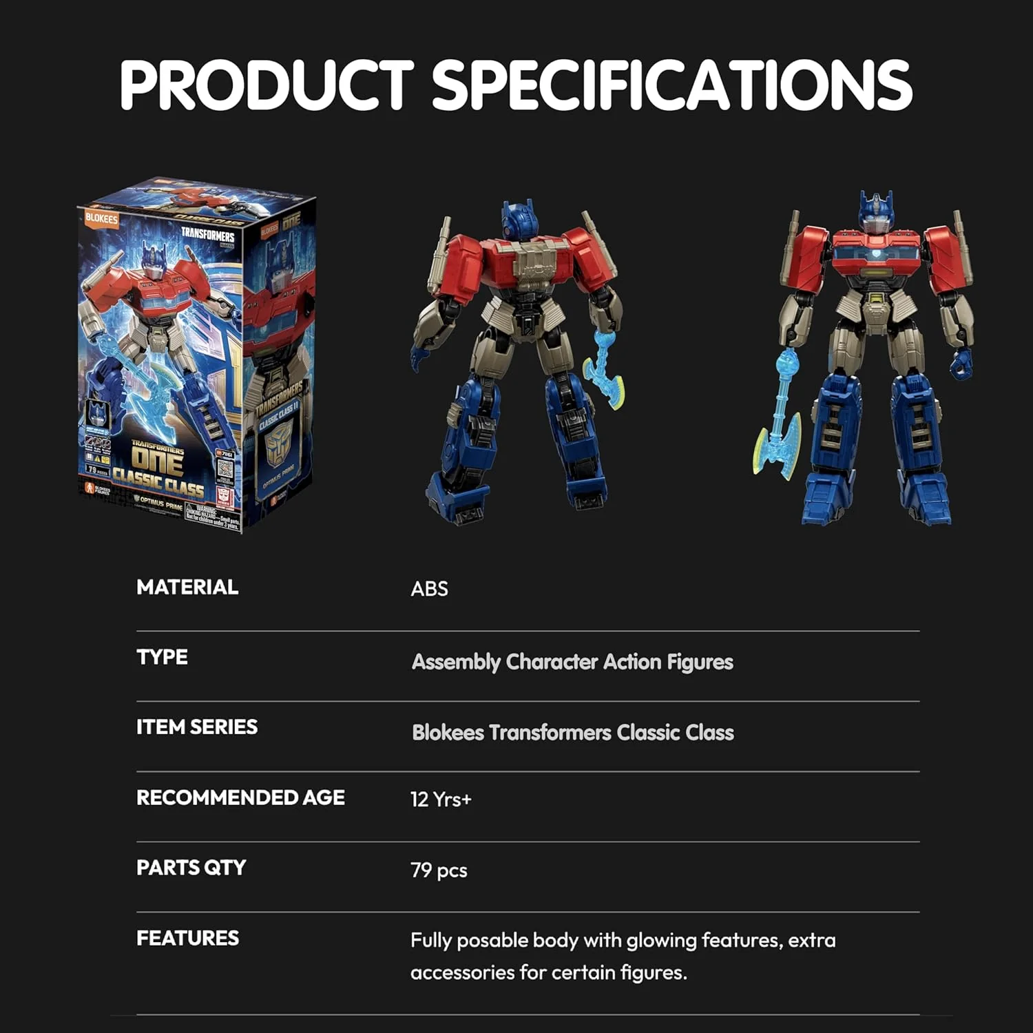 Transformers Classic Class 11 Optimus Prime Model Kit - Blokees - Image 7