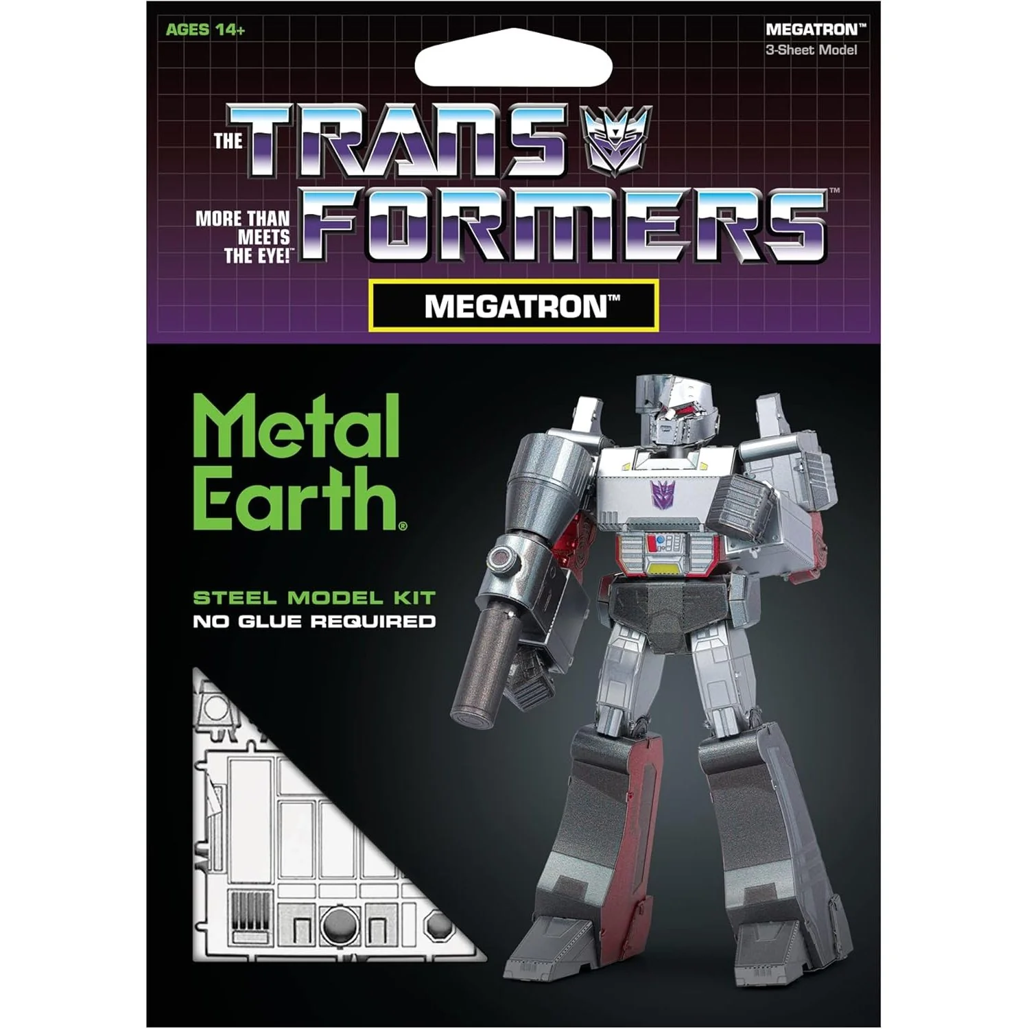 Transformers Megatron (Color Ver.) 3D Steel Model Kit - Fascinations - Metal Earth - Image 6