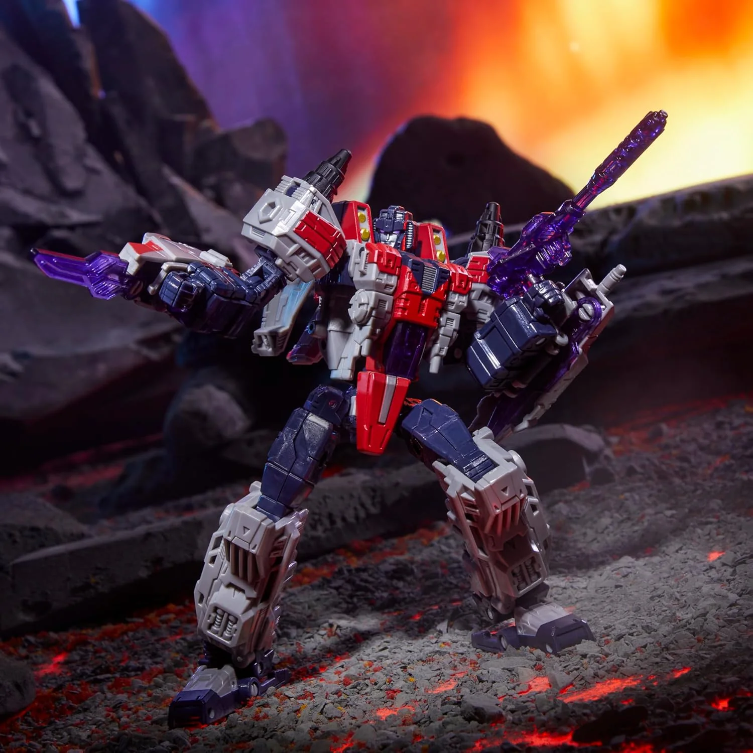 Transformers: Cybertron Universe Voyager Class Starscream Action Figure - Takara Tomy, Hasbro - Legacy United - Image 6
