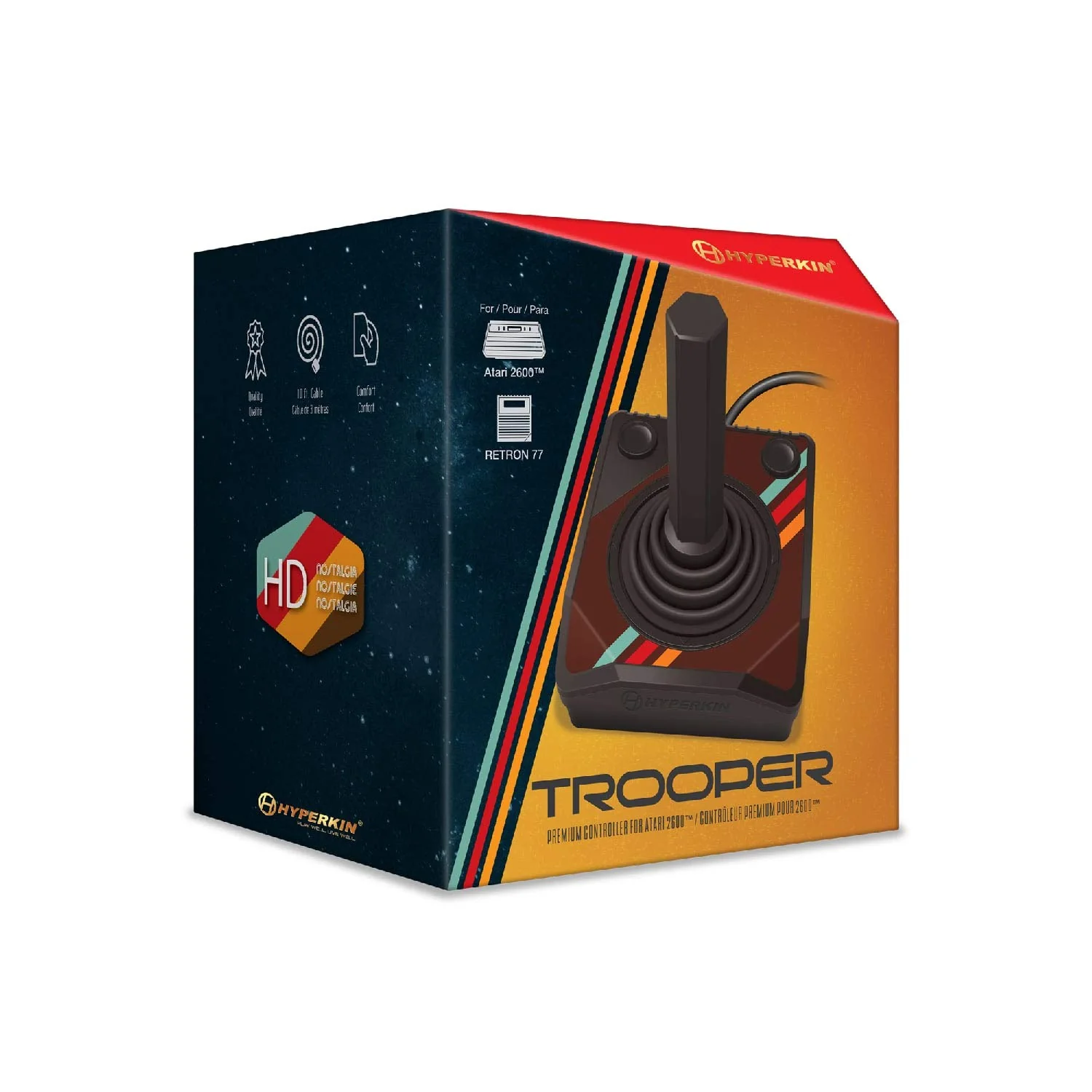 Trooper Premium Joystick Controller - Atari 2600 / RetroN 77 - Hyperkin - Image 2