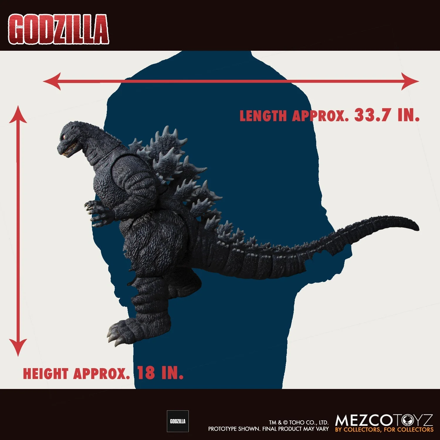 Ultimate Godzilla: Godzilla Mezco Toys 18" Figure - Image 8