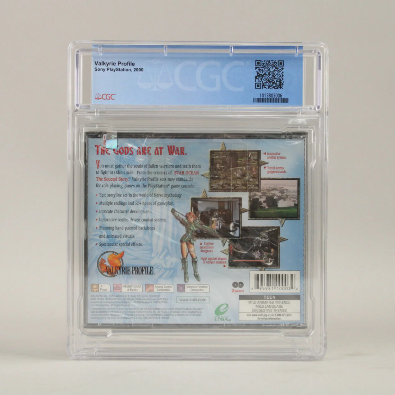 Valkyrie Profile Sony PlayStation PS1 PSX 2000 New Sealed Black Label CGC 9.0 A+ - Image 3