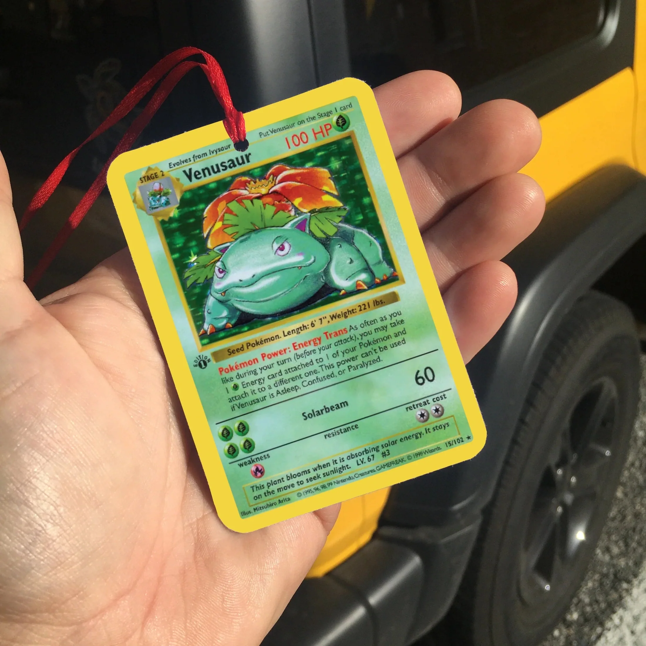 Pokemon Venusaur Card Air Freshener - Madcap & Company - Image 2