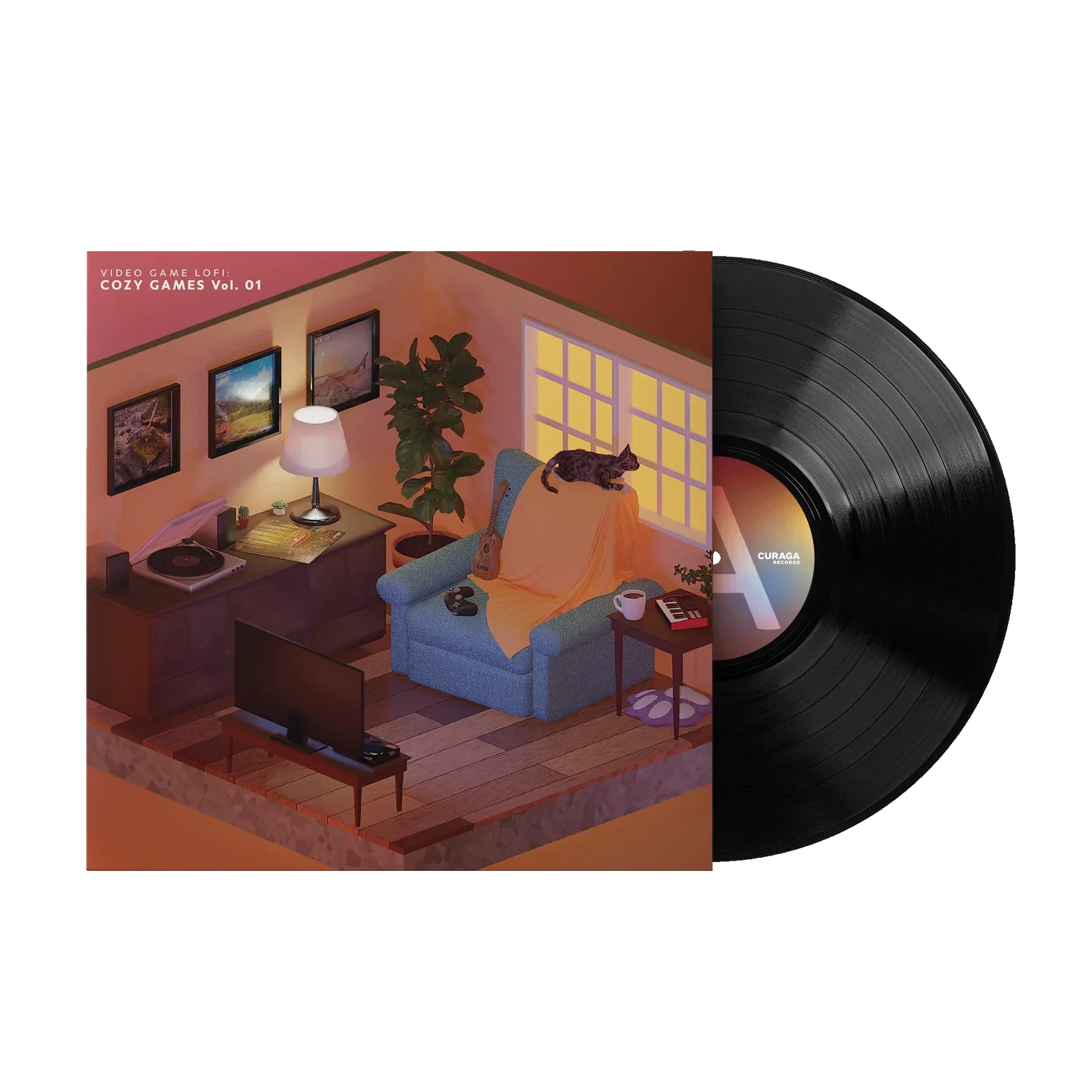 Video Game LoFi: Cozy Games Vol. 01 by Emunator - 12" Vinyl LP Record - Curaga Records - Image 2