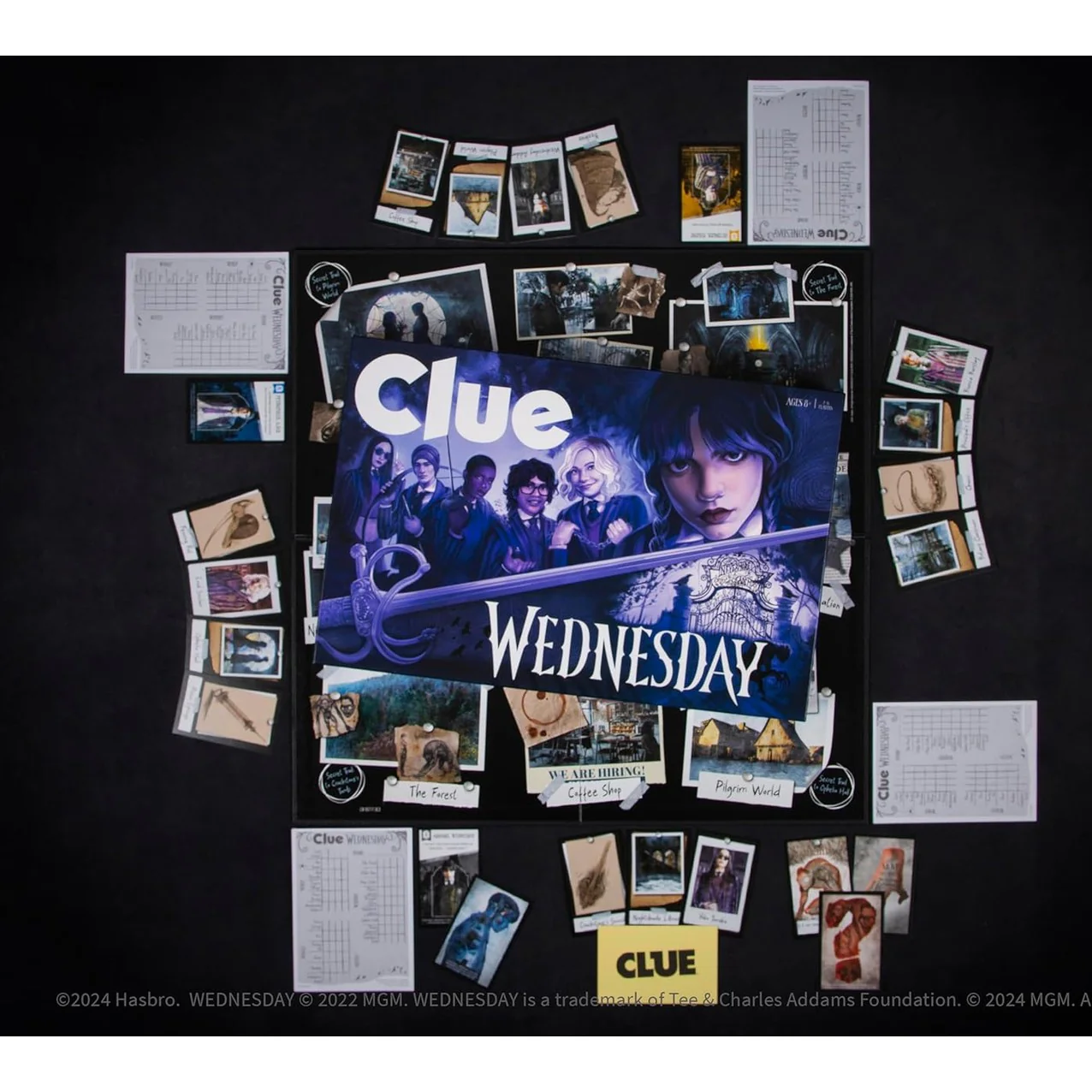 Clue: Wednesday Edition Board Game - The Addams Family - USAopoly - Image 10