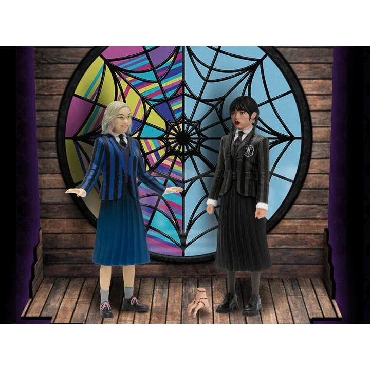 Wednesday TV Show Wednesday & Enid Boxed Set (Action Figure 2-Pack) - Mezco - 5 Points Series - Image 2