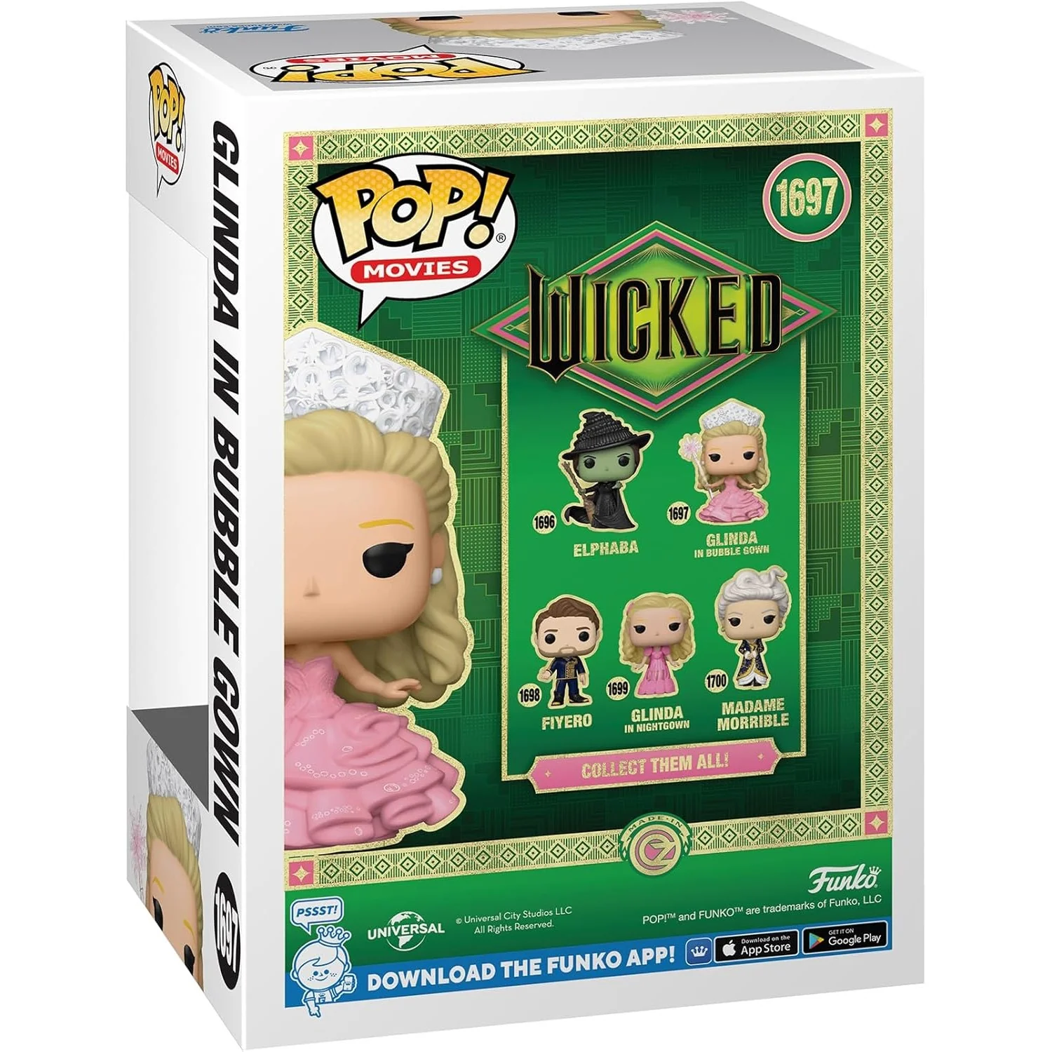 Wicked Glinda in Bubble Gown Vinyl Figure - Funko - POP! Movies #1697 - Image 3