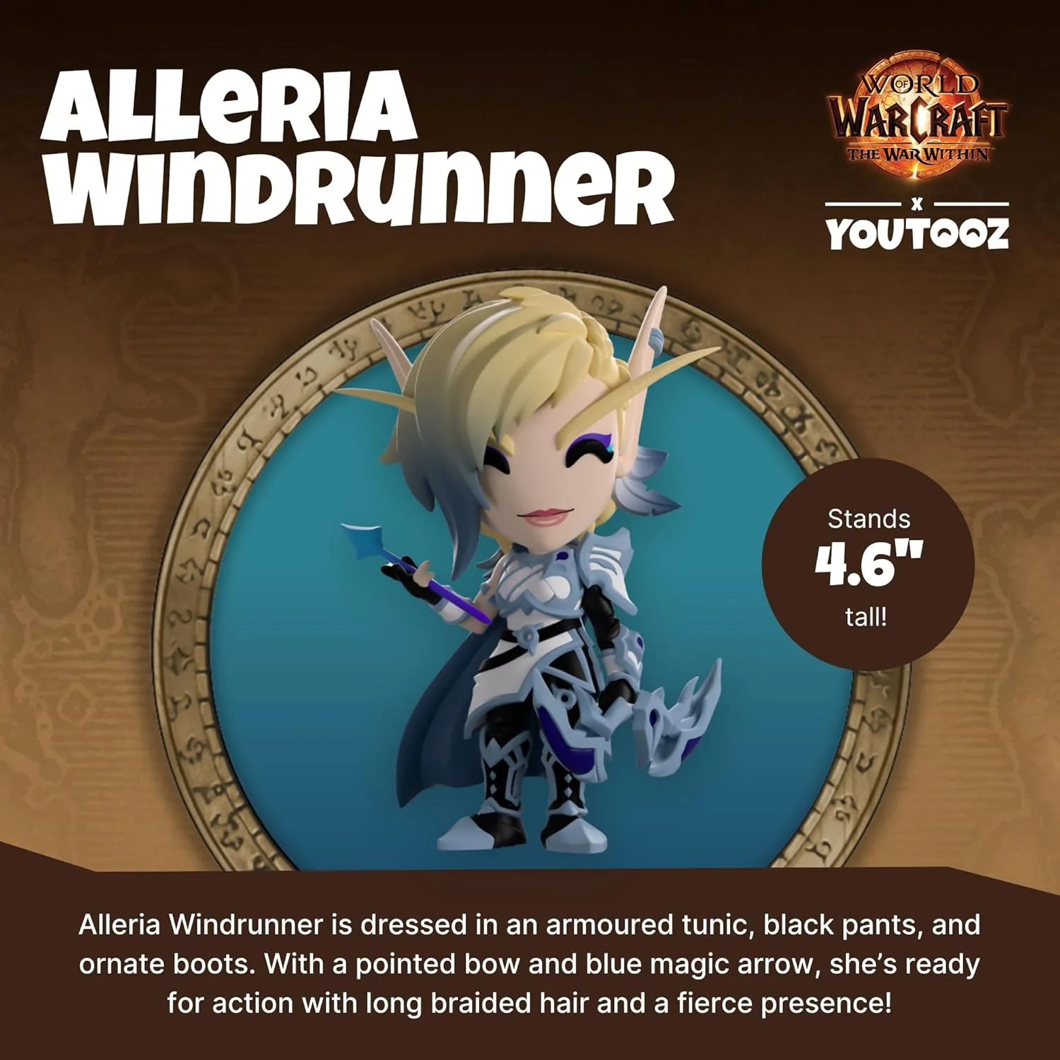 World of Warcraft: The War Within Alleria Windrunner Vinyl Figure - Youtooz - World of Warcraft: The War Within Collection #4 - Image 2