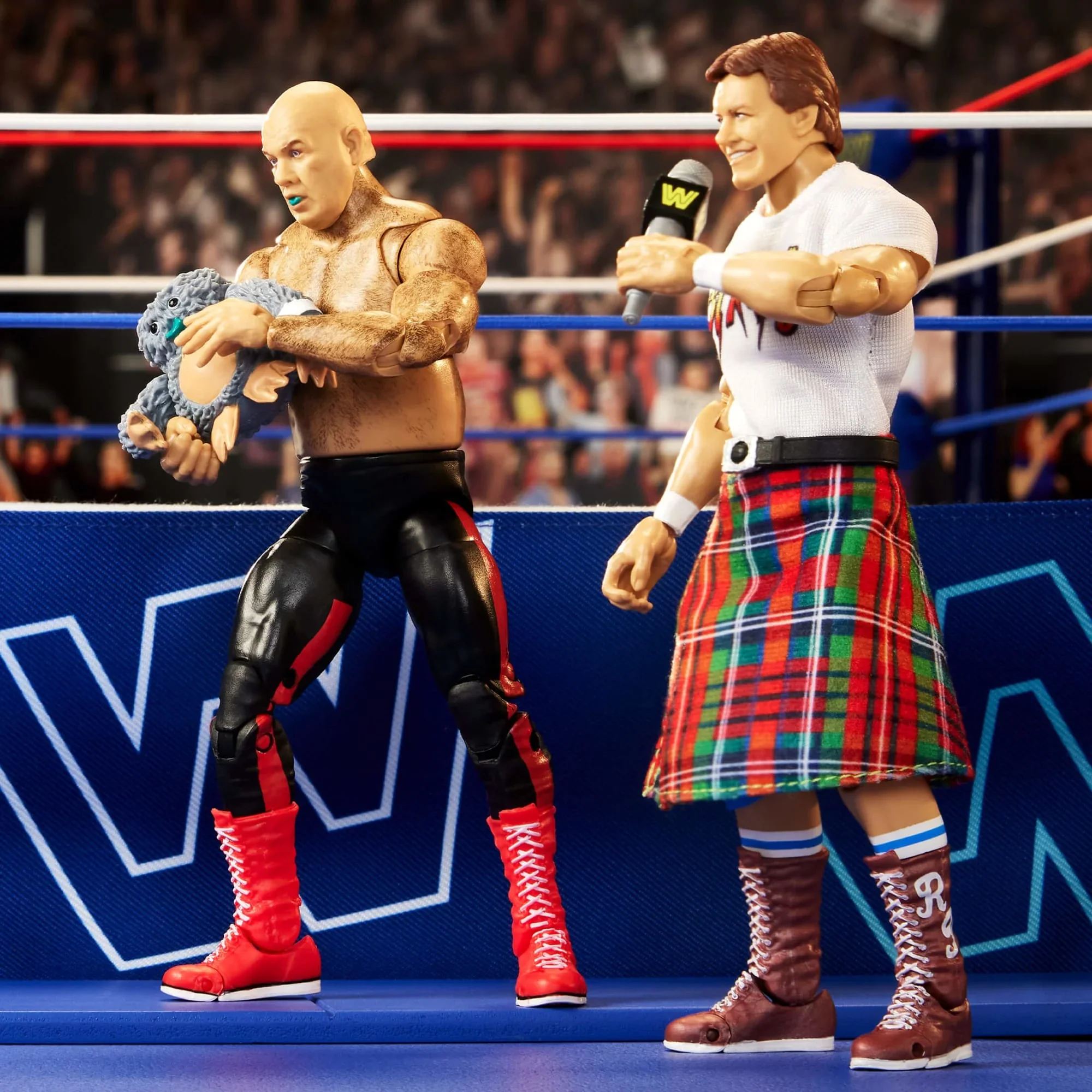WWE Coliseum "Rowdy" Roddy Piper & George "The Animal" Steele Action Figure 2-Pack - Mattel - Creations Exclusive - Image 3