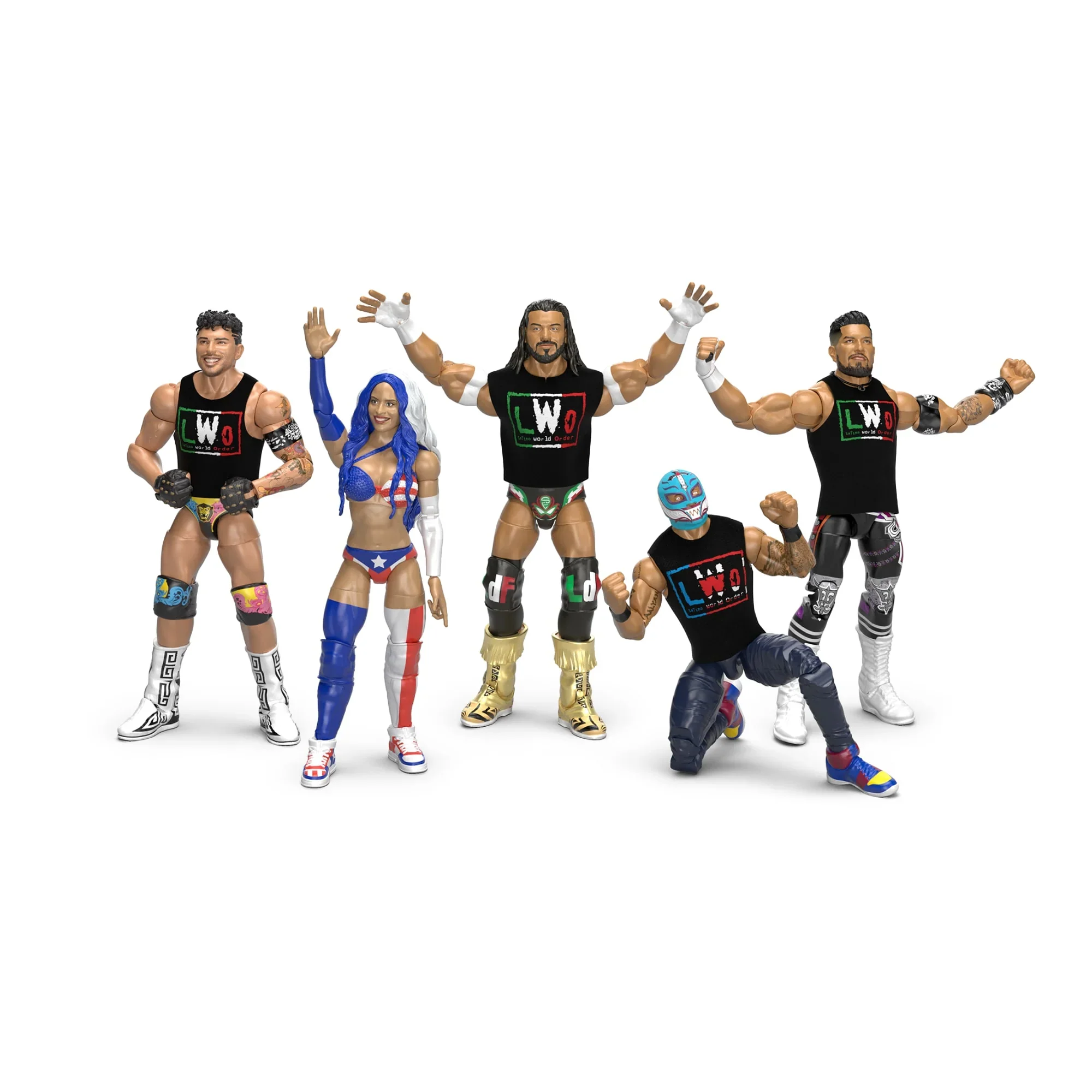WWE Elite Collection Latino World Order (LWO) Action Figure 5-Pack - Mattel - Creations Exclusive