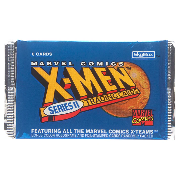 1993 Marvel Comics X-Men Series 2 Booster Pack - 6 Cards - SkyBox