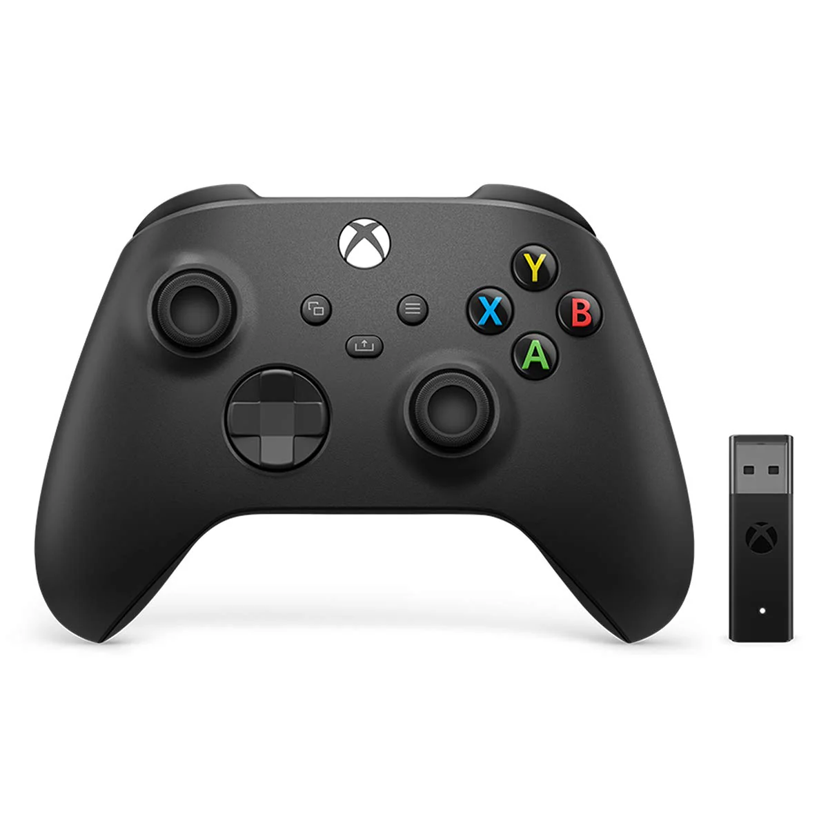 Xbox Controller + Wireless Adapter for Windows 10 - PC, Xbox Series X|S, Xbox One (Carbon Black) - Microsoft - Image 3