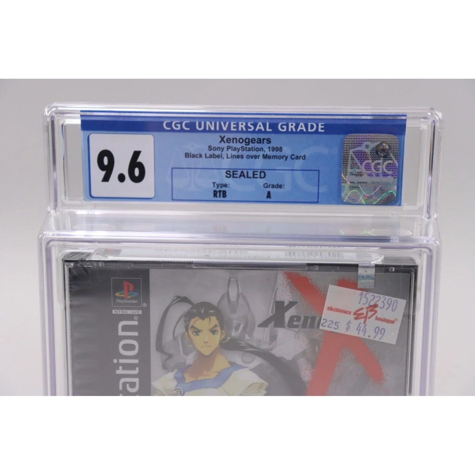 Xenogears Sony PlayStation PS1 PSX 1998 Squaresoft Black Label Sealed CGC 9.6 A - Image 2