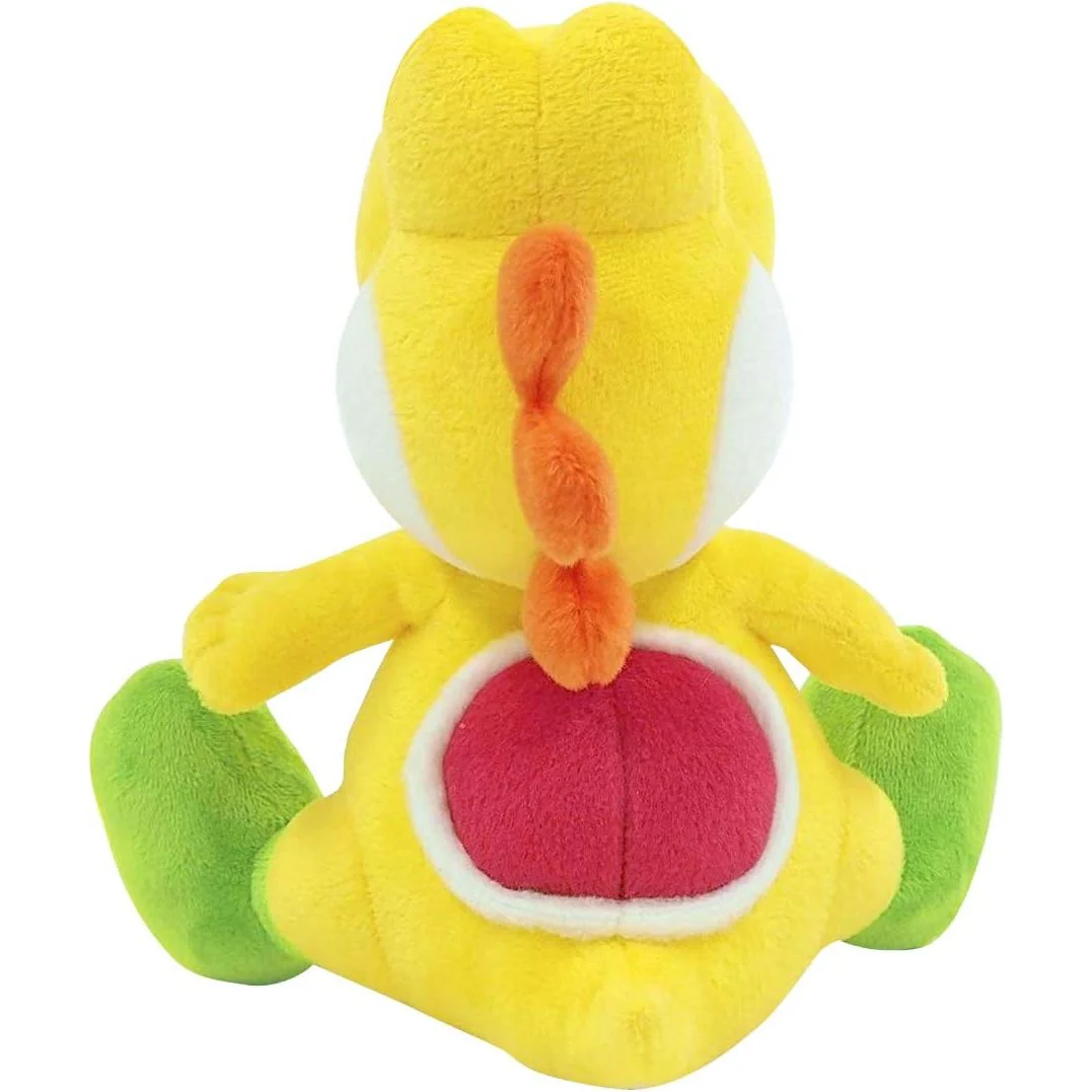 Super Mario Yellow Yoshi 7" Plush Toy - Little Buddy - (All Star Collection) - Image 3